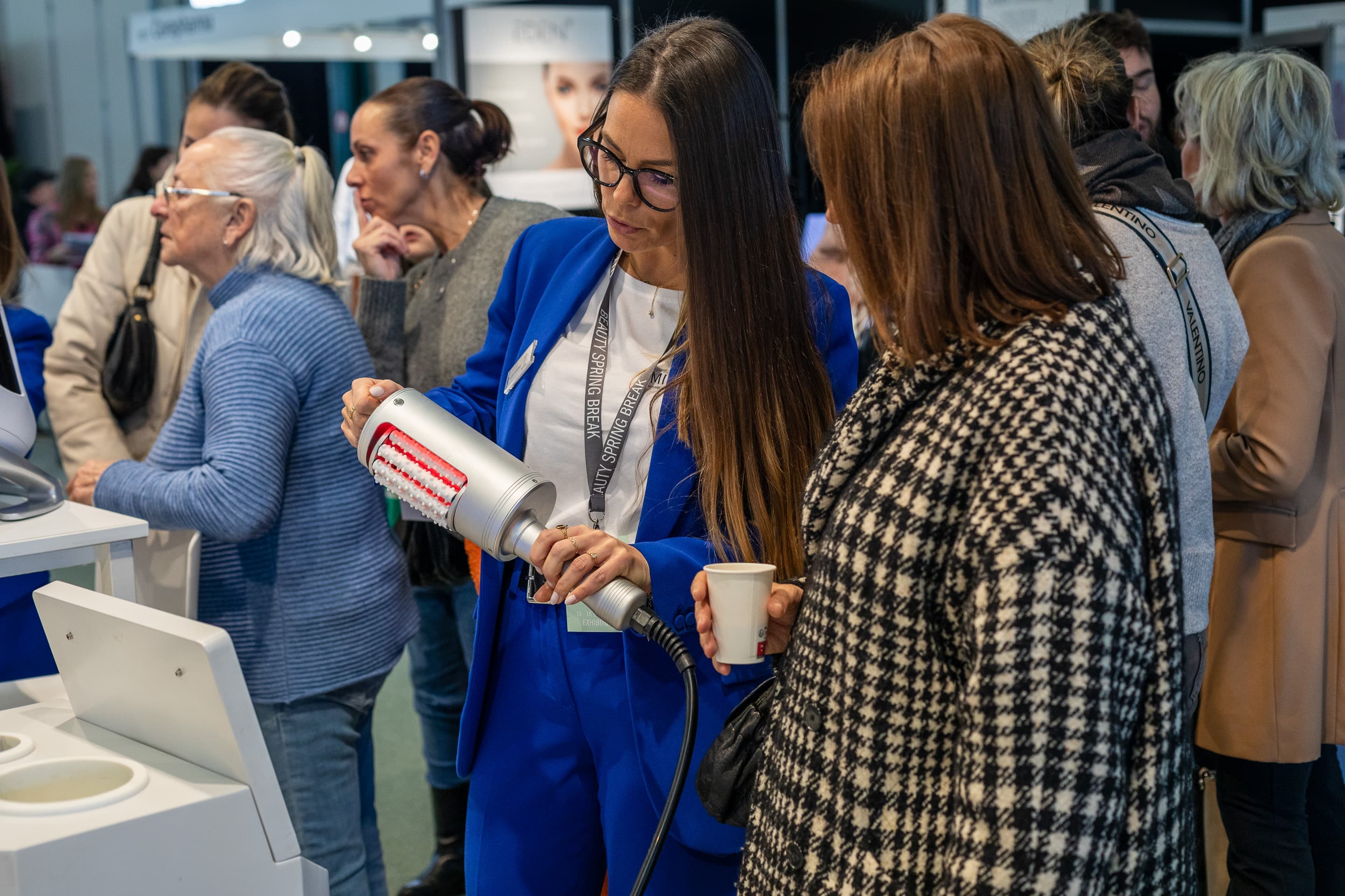 Démonstration live de technologie esthétique avancée