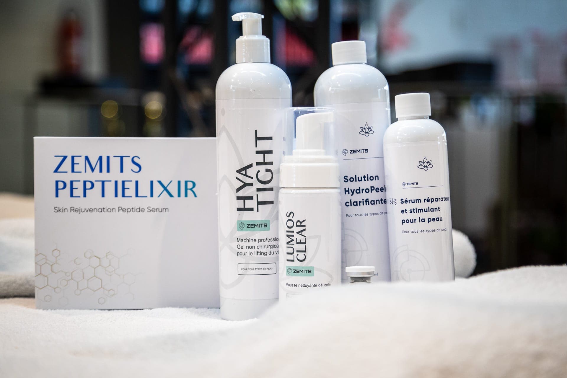 Soin du visage en direct lors de l'événement