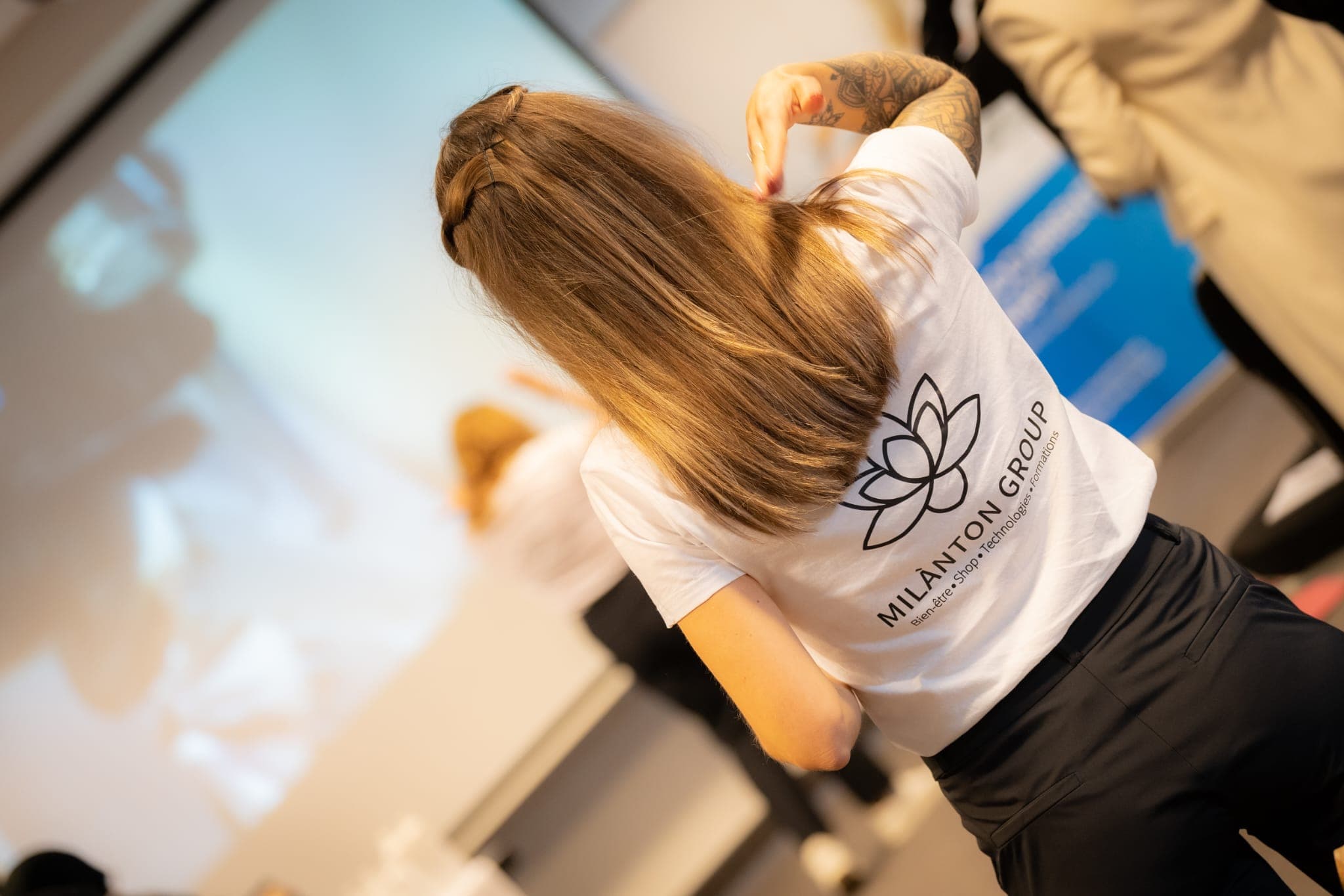 Networking entre esthéticiennes lors de l'événement
