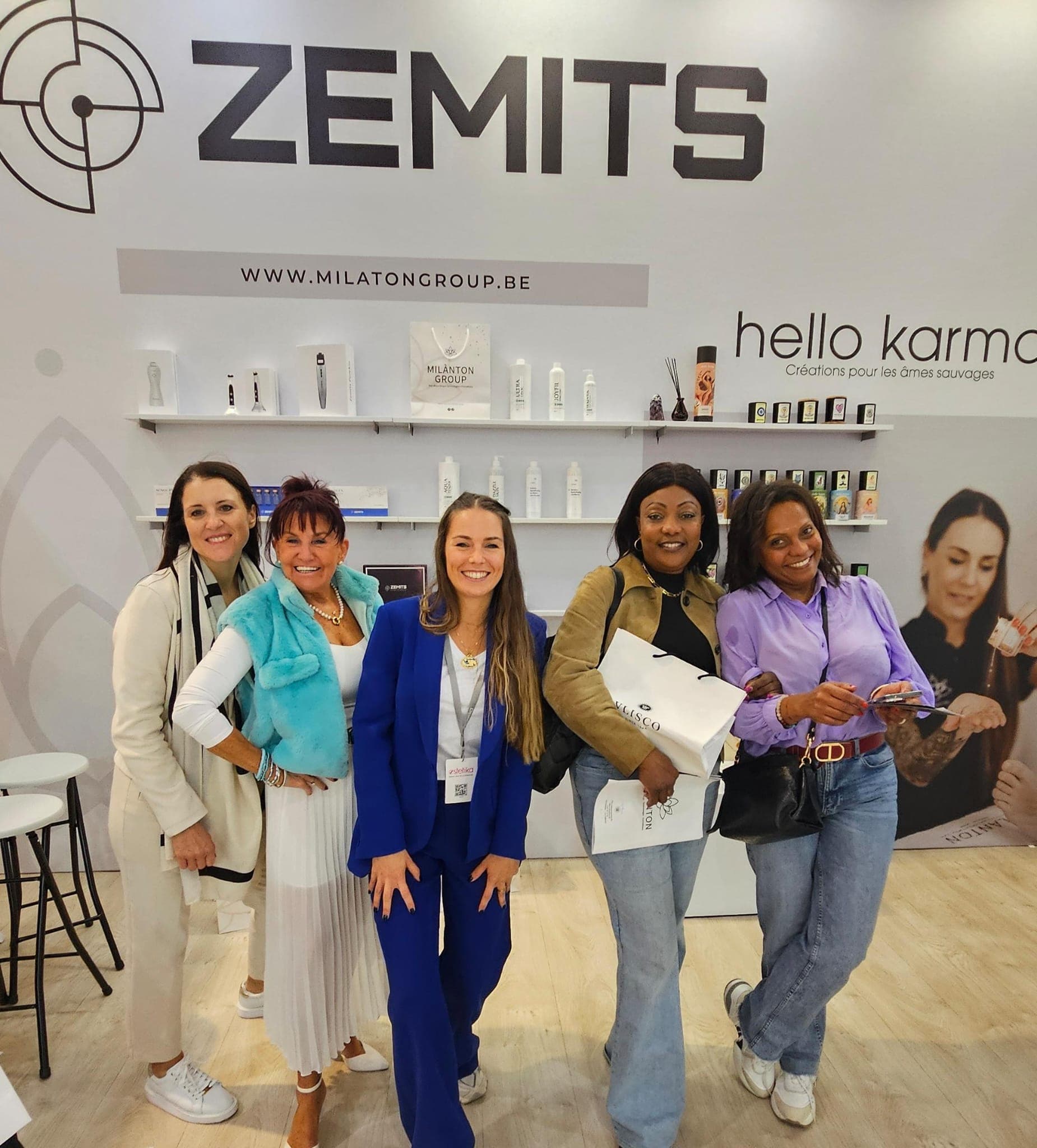 Stand ZEMITS Milànton au salon Estetika